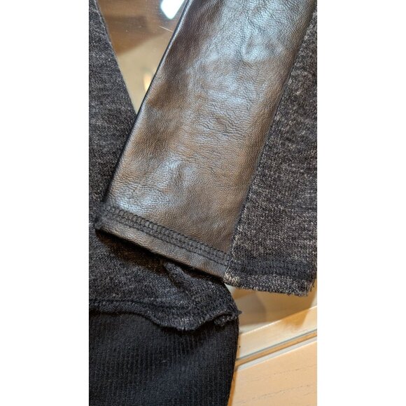 Miss Me Studded Jacket Womens Small Hoodie Faux Leather Statement - Picture 11 of 12